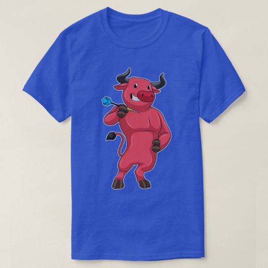 Bull bei Darts mit Dart T-Shirt (Design vorne)