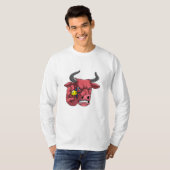 Bull bei Darts mit Dart T-Shirt (Vorne ganz)