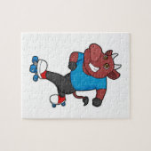 Bull bei Inline-Skaten mit Roller-Skaten Puzzle (Horizontal)