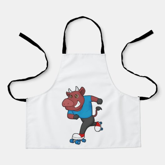 Bull bei Inline-Skaten mit Roller-Skaten Schürze (Vorderseite)