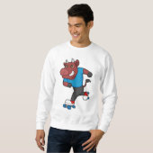 Bull bei Inline-Skaten mit Roller-Skaten Sweatshirt (Vorne ganz)