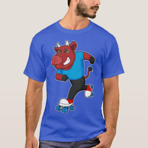 Bull bei Inline-Skaten mit Roller-Skaten T-Shirt
