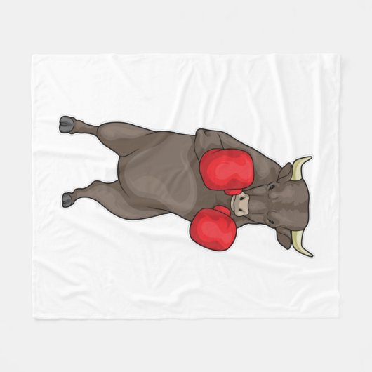 Bull Boxer Boxhandschuhe Fleecedecke (Vorderseite (Horizontal))