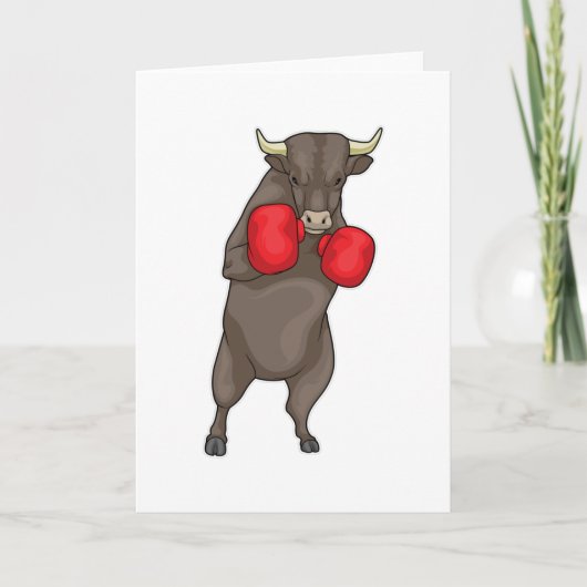 Bull Boxer Boxhandschuhe Karte (Vorderseite)