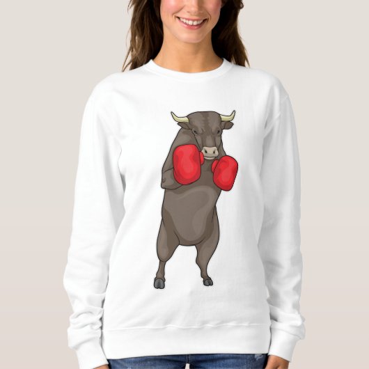 Bull Boxer Boxhandschuhe Sweatshirt (Vorderseite)