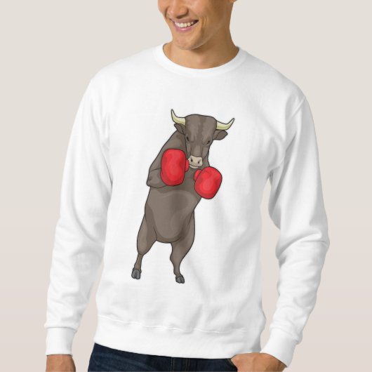Bull Boxer Boxhandschuhe Sweatshirt (Vorderseite)