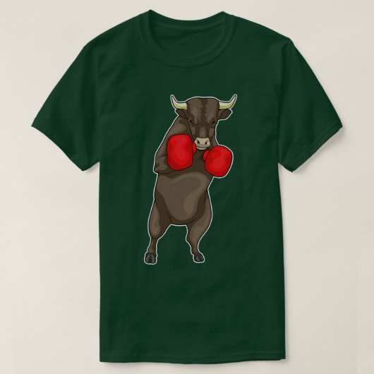 Bull Boxer Boxhandschuhe T-Shirt (Design vorne)