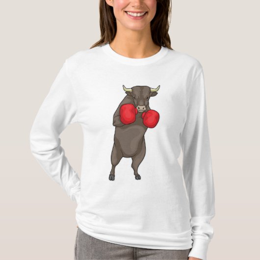 Bull Boxer Boxhandschuhe T-Shirt (Vorderseite)
