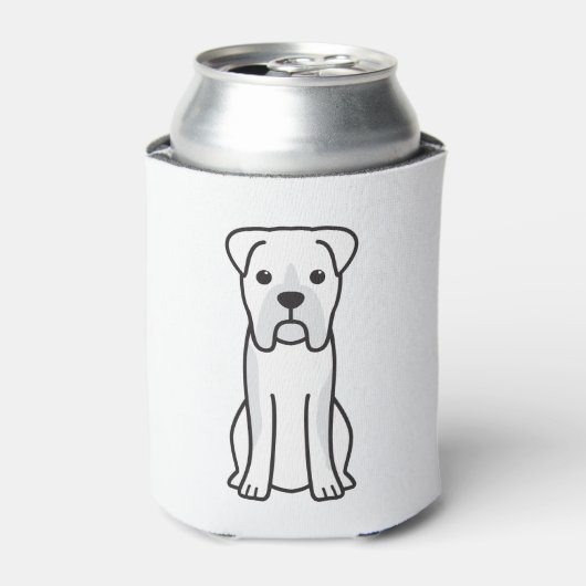 Bull Boxer Dog Cartoon Dosenkühler (Kanne Vorderseite)