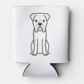 Bull Boxer Dog Cartoon Dosenkühler (Vorderseite)