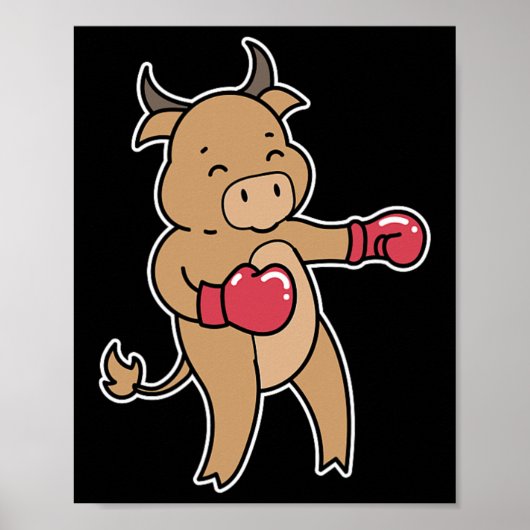 Bull Boxing Poster (Vorne)