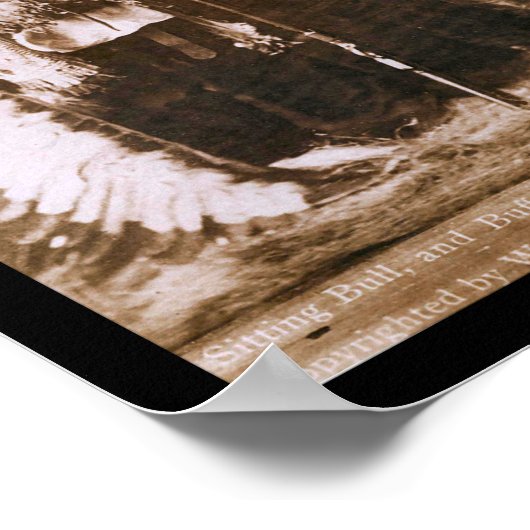 Bull & Buffalo Bill 1891 Poster (Ecke)