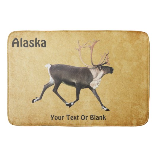 Bull Caribbean auf altPapier Badematte (Vorderseite)