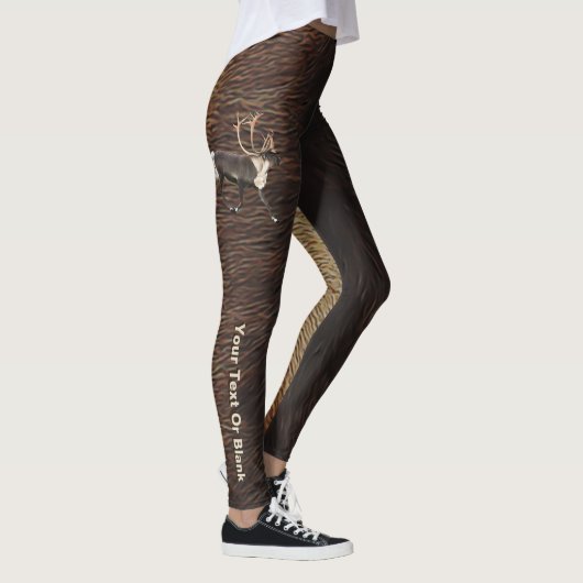 Bull Caribbean auf Rentierfur Leggings (Rechts)