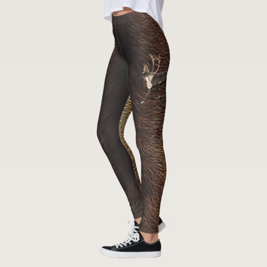 Bull Caribbean auf Rentierfur Leggings (Links)