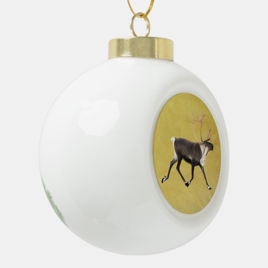 Bull Caribbean Keramik Kugel-Ornament (Links)