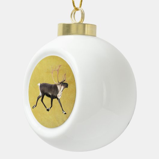 Bull Caribbean Keramik Kugel-Ornament (Rechts)