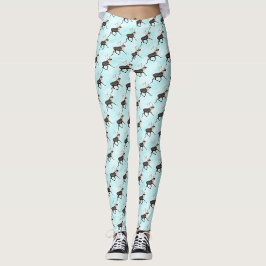 Bull Caribbean on Snow Leggings (Vorderseite)