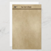 Bull Caribbean (Rentier) auf altem Papier (Vorne/Hinten)