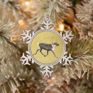 Bull Caribbean Schneeflocken Zinn-Ornament