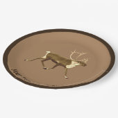 Bull Caribbean - Sepia Pappteller (Schrägansicht)