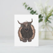 Bull Cattle Bull Postkarte (Stehend Vorderseite)