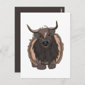 Bull Cattle Bull Postkarte (Vorne/Hinten)