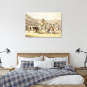 Bull Charging a Picador, 1865 (Farbe litho) Leinwanddruck (Insitu (Schlafzimmer))