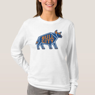 Bull City Geometric Bull Design - Durham NC Prix T-Shirt