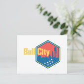 Bull City NC Postkarte (Stehend Vorderseite)