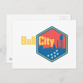 Bull City NC Postkarte (Vorne/Hinten)