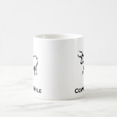 Bull Cowboy Style Black Kaffeetasse (Mittel)