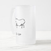 Bull D Up Black Mattglas Bierglas (Vorderseite Links)