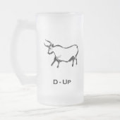 Bull D Up Black Mattglas Bierglas (Links)