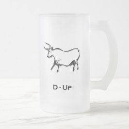 Bull D Up Black Mattglas Bierglas