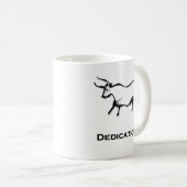 Bull Dedication Black Kaffeetasse (VorderseiteRechts)