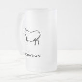 Bull Dedication Black Mattglas Bierglas (Vorderseite Links)