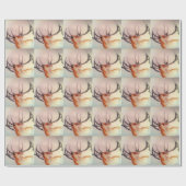 BULL DER HOLZ-STÄRKEN-ELCHE GESCHENKPAPIER (Flach)