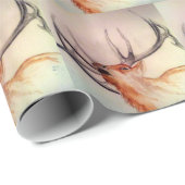 BULL DER HOLZ-STÄRKEN-ELCHE GESCHENKPAPIER (Rolleneckpunkt)