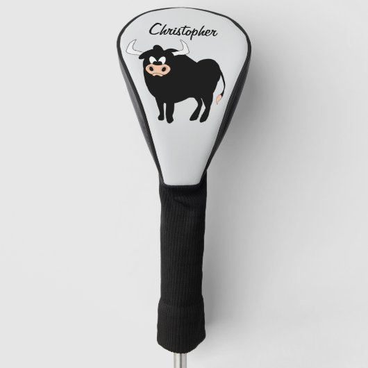Bull Design Golf Headcover (Vorderseite)