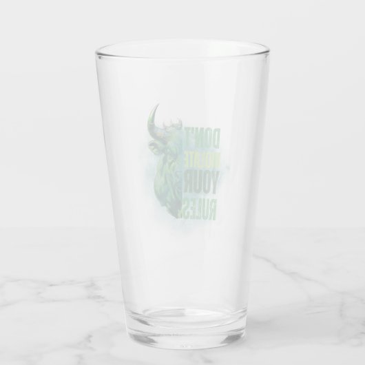 Bull design | Reminder | Motivation Glas (Rückseite)