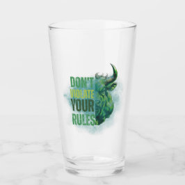 Bull design | Reminder | Motivation Glas