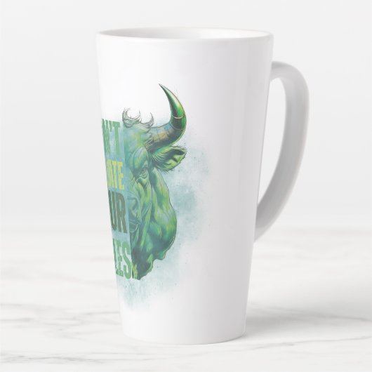 Bull design | Reminder | Motivation Milchtasse (Rechte Ecke)