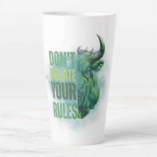 Bull design | Reminder | Motivation Milchtasse (Vorderseite)