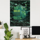 Bull design | Reminder | Motivation Poster (Heimbüro)