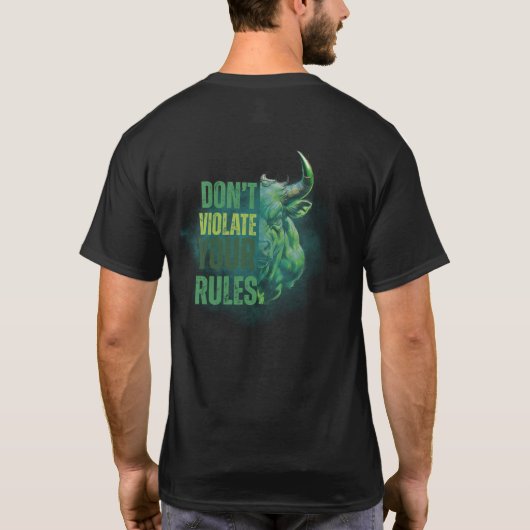 Bull design | Reminder | Motivation T-Shirt (Rückseite)