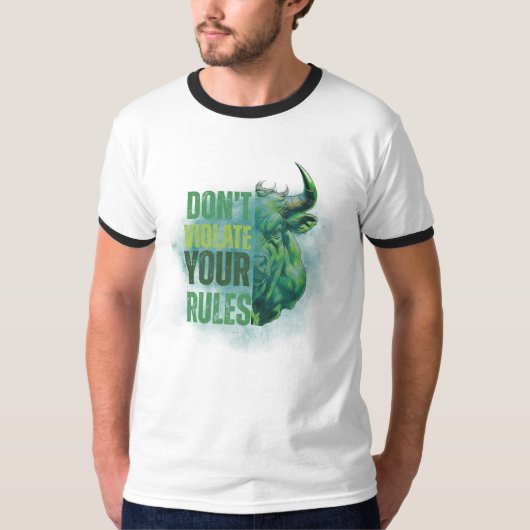 Bull design | Reminder | Motivation T-Shirt (Vorderseite)