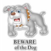 Bull Dog Aufkleber (Vorderseite)