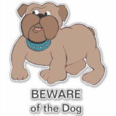 Bull Dog Aufkleber (Vorderseite)
