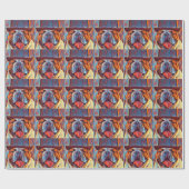 BULL DOG FUNNY WRAPPING PAPIER GESCHENKPAPIER (Flach)